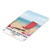 Platja del Portitxol, Costa Brava, Spanien Magnet (Linke Seite)