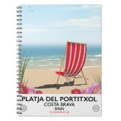 Platja del Portitxol, Costa Brava, Spanien Notizblock (Vorderseite)