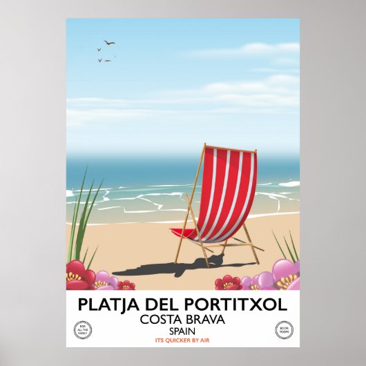Platja del Portitxol, Costa Brava, Spanien Poster (Vorne)