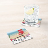 Platja del Portitxol, Costa Brava, Spanien Rechteckiger Pappuntersetzer (Vor Ort)