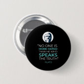Plato ancient griechische Philosophie Zitat Button (Vorne & Hinten)