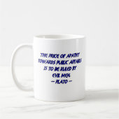 Plato and Evil Men Kaffeetasse (Links)