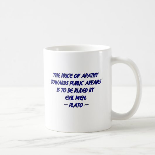 Plato and Evil Men Kaffeetasse (Rechts)