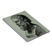 Plato Bust plato, Philosophie Illustration Notizblock (Rechte Seite)