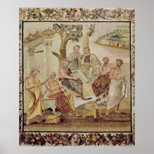 Plato Converting mit seinen Schülern Poster (Vorne)