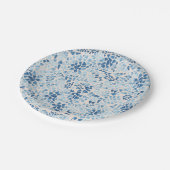 Plato de papel con diseño de azulejo partido. pappteller (Schrägansicht)