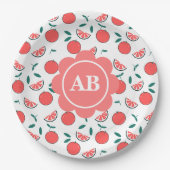 Plato de papel diseño melocotones pappteller (Vorderseite)