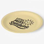 Plato de papel – Little Miss Sunshine Pappteller (Schrägansicht)