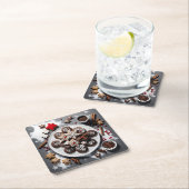 Plato de papel navidad 1 - 001 rechteckiger pappuntersetzer (Vor Ort)