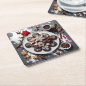 Plato de papel navidad 1 - 001 rechteckiger pappuntersetzer (angewinkelt)