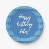 Plato de papel personalizable cumpleaños pappteller (Vorderseite)