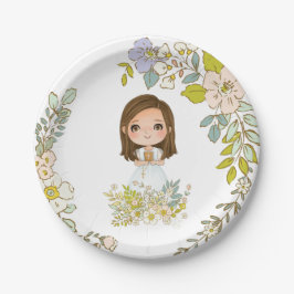 Plato de papel Primera Comunión GEORGIA Pappteller