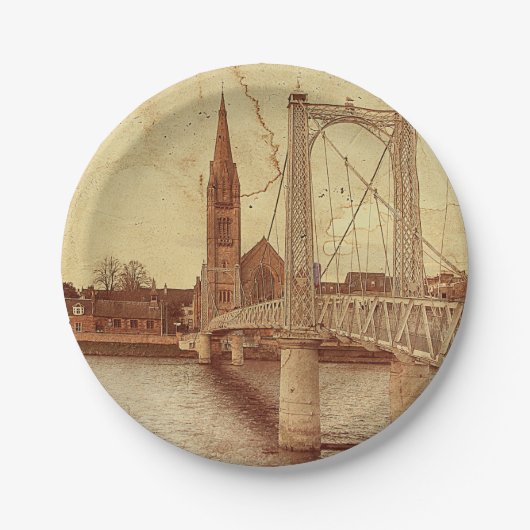 Plato De Papel The Bouncy Bridge (Inverness - Scot Pappteller (Vorderseite)