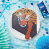 Plato de plástico con diseño Tigre Pappteller (Party)