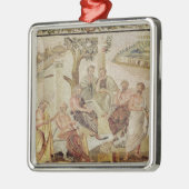 Plato, der mit seinen Schülern sich unterhält Silbernes Ornament (Links)