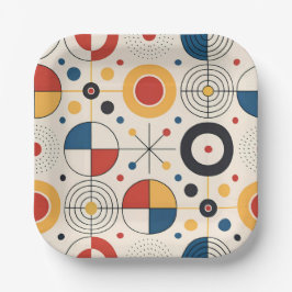 Plato diseño geométrico pappteller
