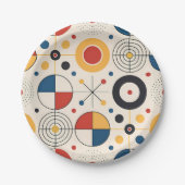 Plato diseño geométrico pappteller (Vorderseite)