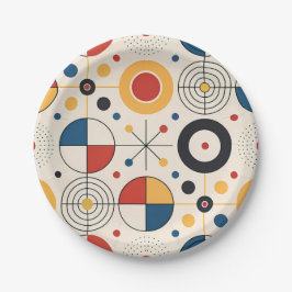 Plato diseño geométrico pappteller