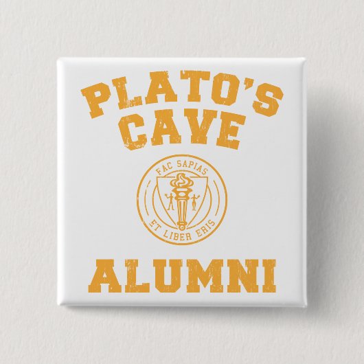 Plato-Höhle-Alumni-Taste Button (Vorderseite)