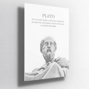 Plato inspirierendes Zitat Poster