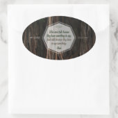 Plato inspirierendes Zitat "Weiße Männer reden" Ovaler Aufkleber (Tasche)