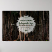 Plato inspirierendes Zitat "Weiße Männer reden" Poster (Vorne)