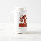 Plato ist mein Homeboy Bierglas (Vorderseite Links)