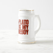 Plato ist mein Homeboy Bierglas (VorderseiteRechts)