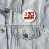 Plato ist mein Homeboy Button (Beispiel)