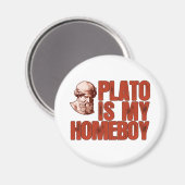 Plato ist mein Homeboy Magnet (Vorderseite/Rückseite)