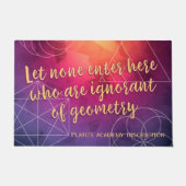 Plato: Keine Unwissenheit über Geometrie Fußmatte (Vorderseite)