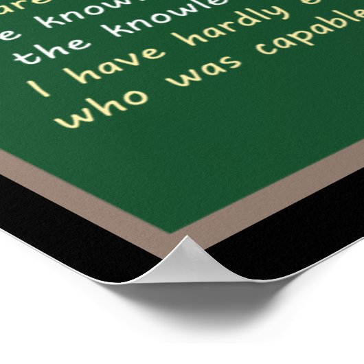 Plato Mathematics zitiert Poster (Ecke)