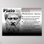 Plato Mathematics zitiert Poster (Vorne)