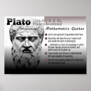 Plato-Mathematikzitate Poster