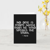 Plato Philosophy Zitat Karte (Gelbe Blume)
