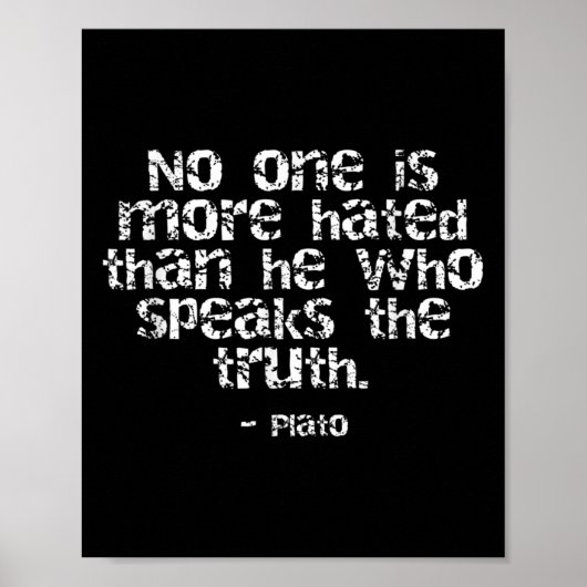 Plato Philosophy Zitat Poster (Vorne)