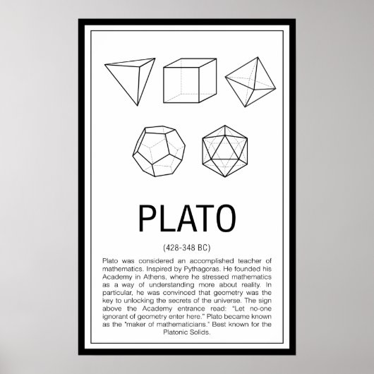 Plato Poster (Vorne)