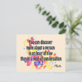 Plato Postkarte (Stehend Vorderseite)