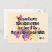 Plato Postkarte (Vorne/Hinten)