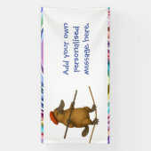 Plato Schnabeltier Seiltänzer Banner (Vertikal)