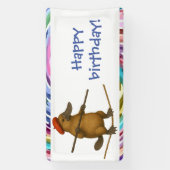 Plato Schnabeltier Seiltänzer Banner (Vertikal)