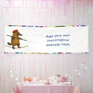 Plato Schnabeltier Seiltänzer Banner