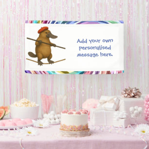 Plato Schnabeltier Seiltänzer Banner