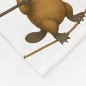 Plato Schnabeltier Seiltänzer Fleecedecke (Ecke)
