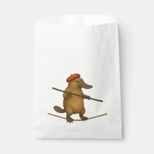 Plato Schnabeltier Seiltänzer Geschenktütchen (Vorderseite)