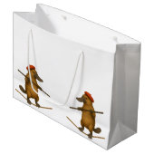 Plato Schnabeltier Seiltänzer Große Geschenktüte (Vorderseite Schrägansicht)