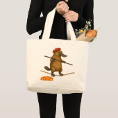 Plato Schnabeltier Seiltänzer Jumbo Stoffbeutel (Vorderseite (Produkt))