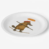 Plato Schnabeltier Seiltänzer Pappteller (Schrägansicht)