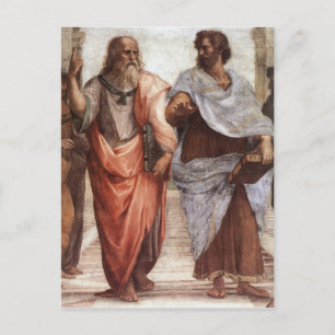 Plato und Aristoteles Postkarte