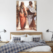 Plato und Aristoteles / Raphael's School of Athens Leinwanddruck (Insitu (Schlafzimmer))